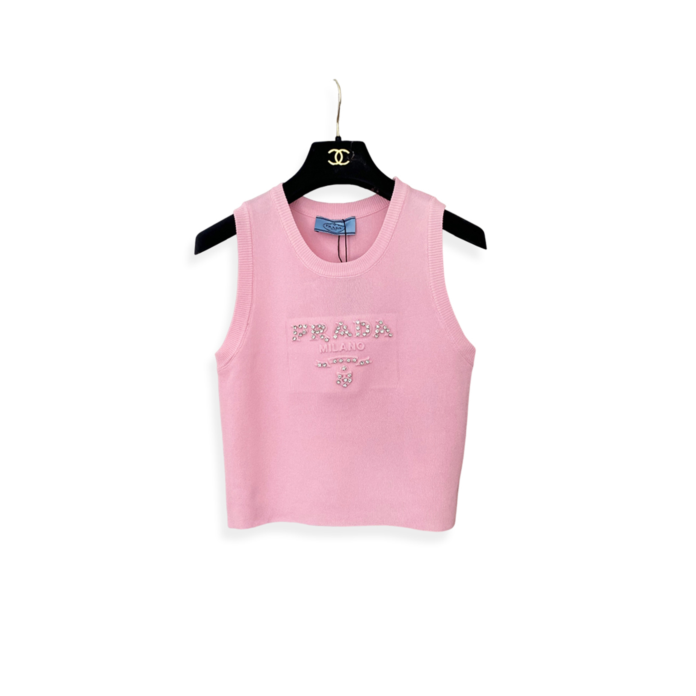PRADA WOMENS O-NECK SLEEVELESS 